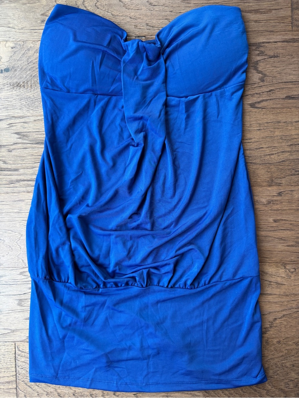 Blue Strapless Dress